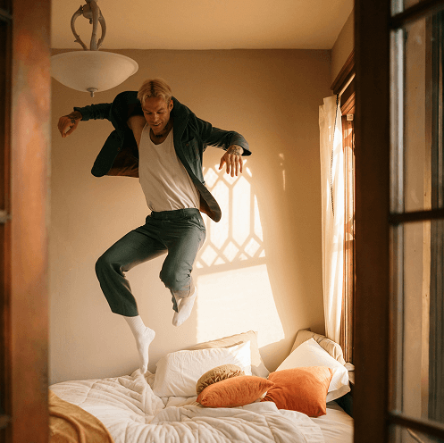 UI card displaying energy consumption data on a light fabric background